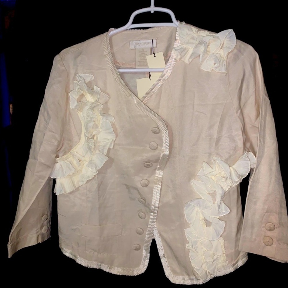 Women’s MM couture by miss me ivory light jacket size medium